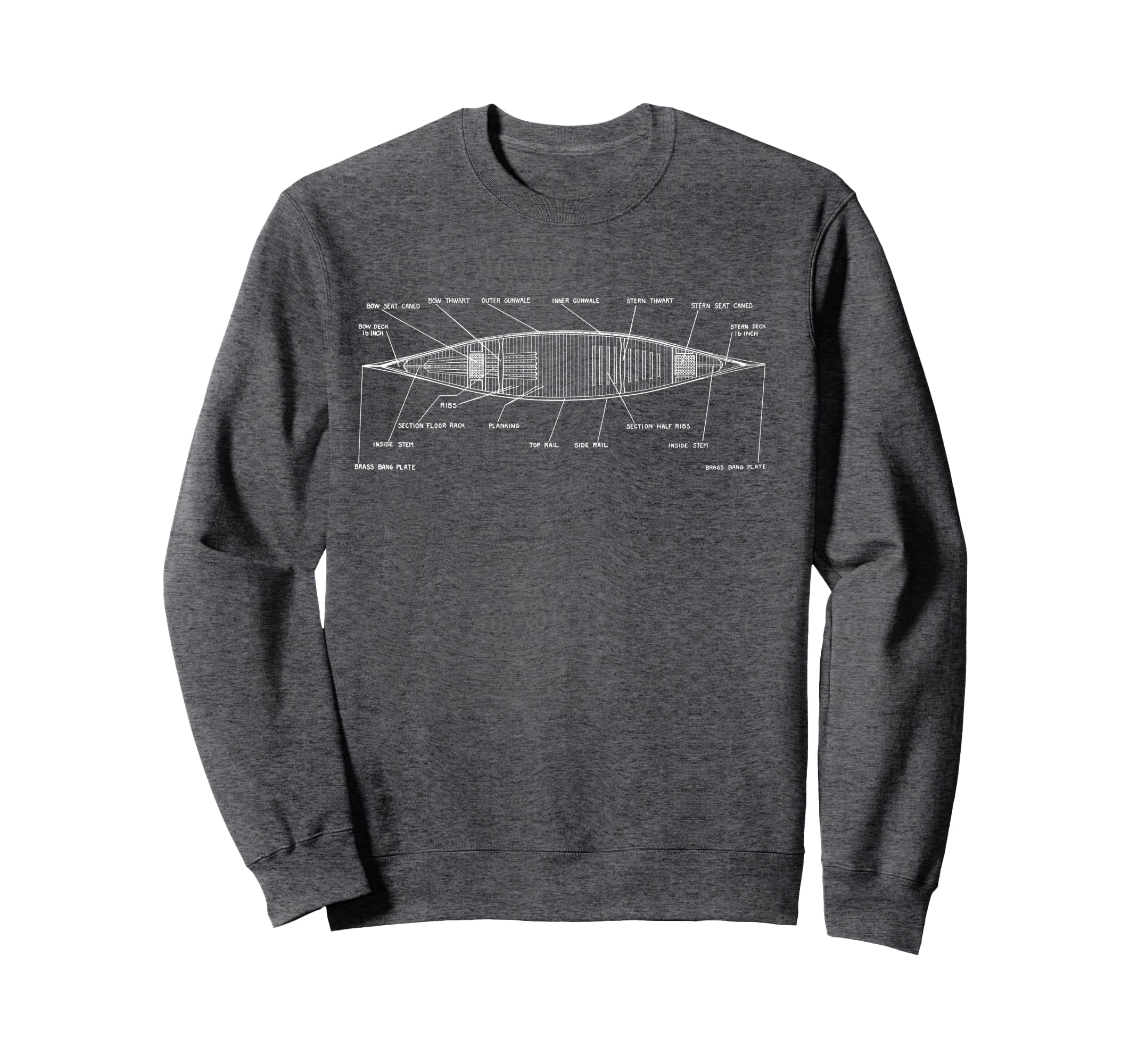 Canoe Diagram Industrial Art Tpa Sweatshirt - Unique Graphic for Adults - T-Shirt, Sweatshirt, Hoodie