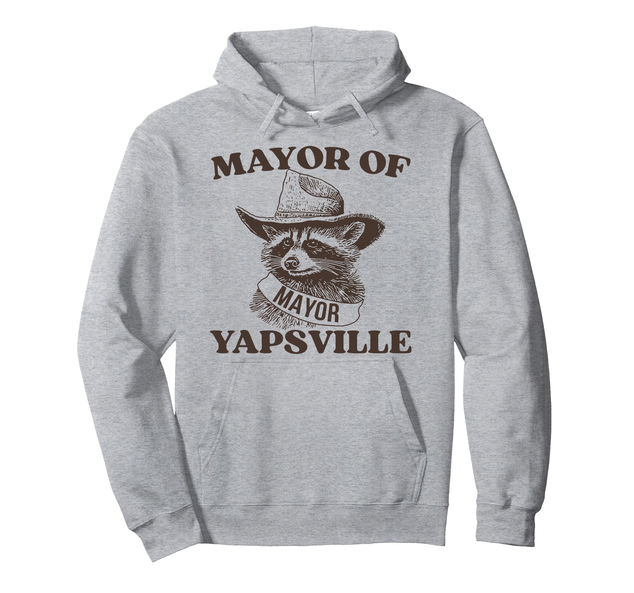 Mayor Yapsville Racoons Western Hoodie - Casual Everyday Wear Men Women - T-Shirt, Sweatshirt, Hoodie