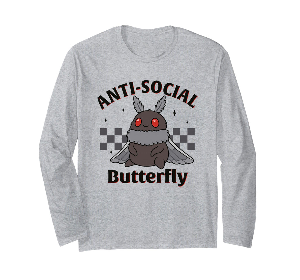 Mothman Antisocial Butterfly T-Shirt - Casual Everyday Wear for Adults - T-Shirt, Sweatshirt, Hoodie
