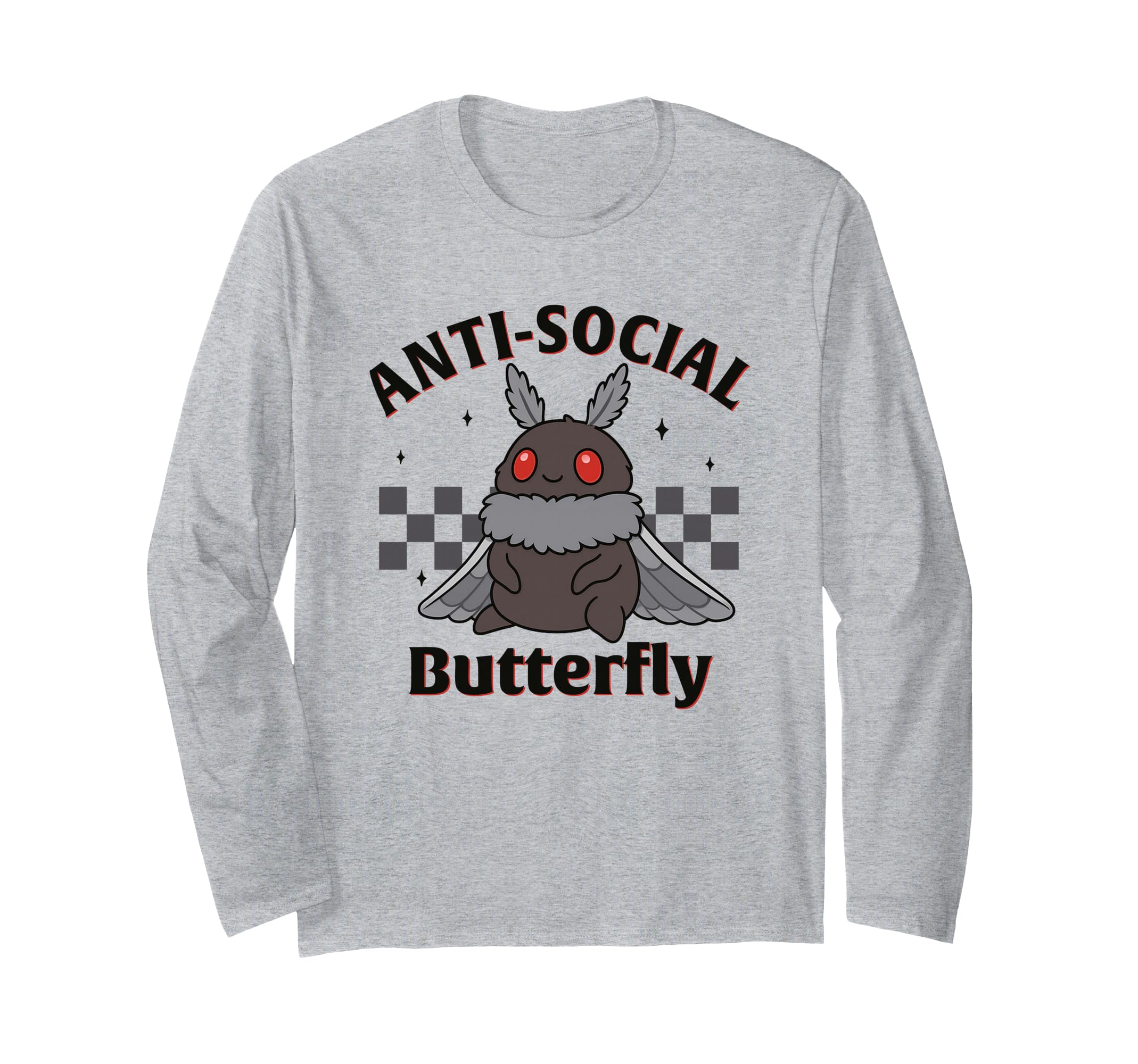 Mothman Antisocial Butterfly T-Shirt - Casual Everyday Wear for Adults - T-Shirt, Sweatshirt, Hoodie