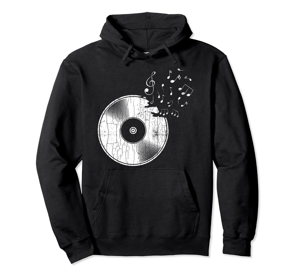Vinyl Music Funny Record Lover Hoodie - Casual Everyday Wear for Adults - T-Shirt, Sweatshirt, Hoodie