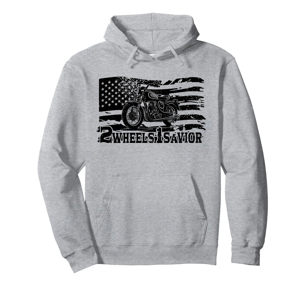 Motocycle Motorcyclist Jesus Faith Hoodie - Fun Novelty Design for Adults - T-Shirt, Sweatshirt, Hoodie