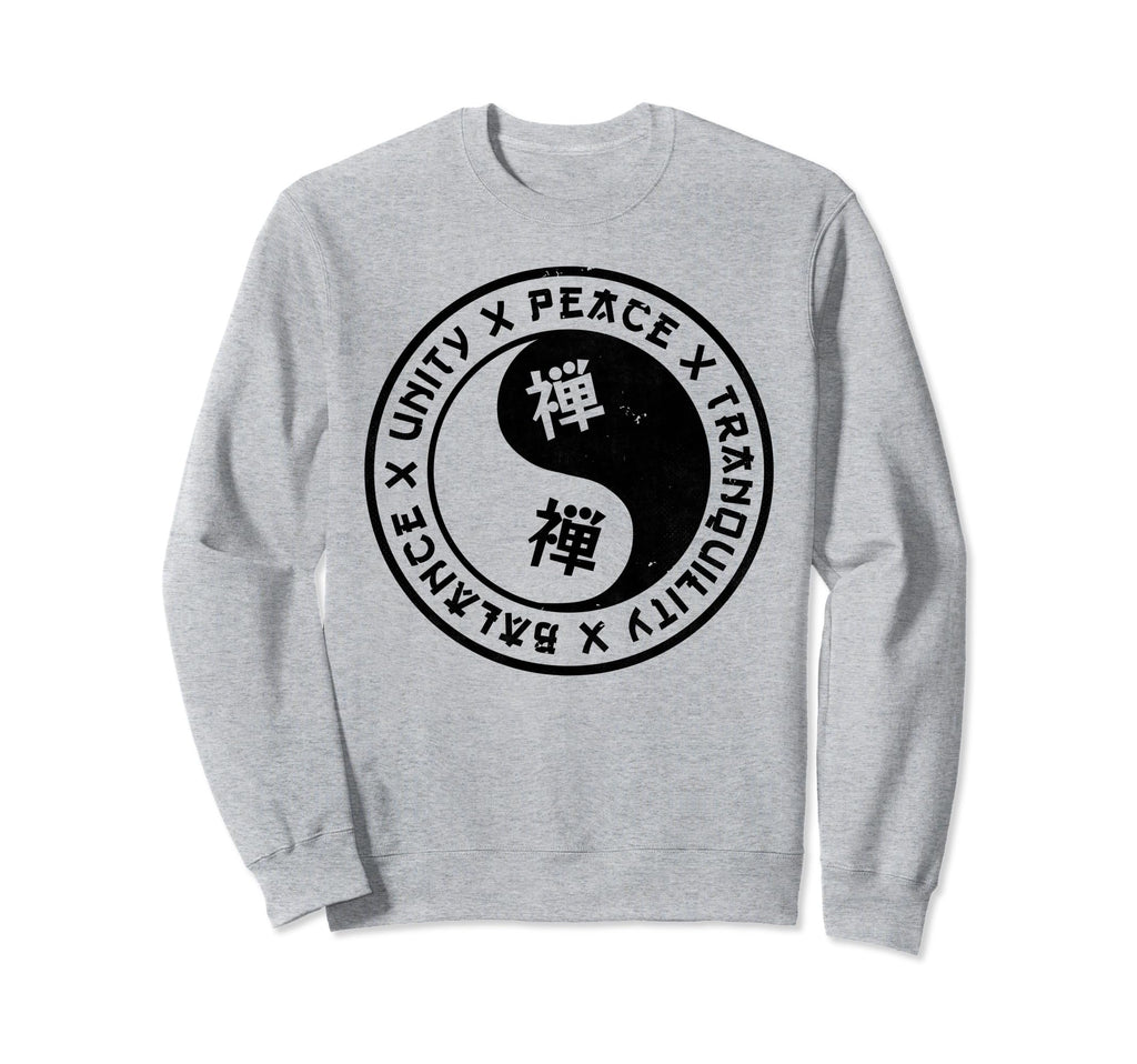 Yin Yang Balance Unity Peace Sweatshirt - Fun Novelty Design Men Women - T-Shirt, Sweatshirt, Hoodie