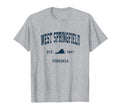 West Springfield Virginia Va Athletic T-Shirt - Custom Art Print Men Women - T-Shirt, Sweatshirt, Hoodie