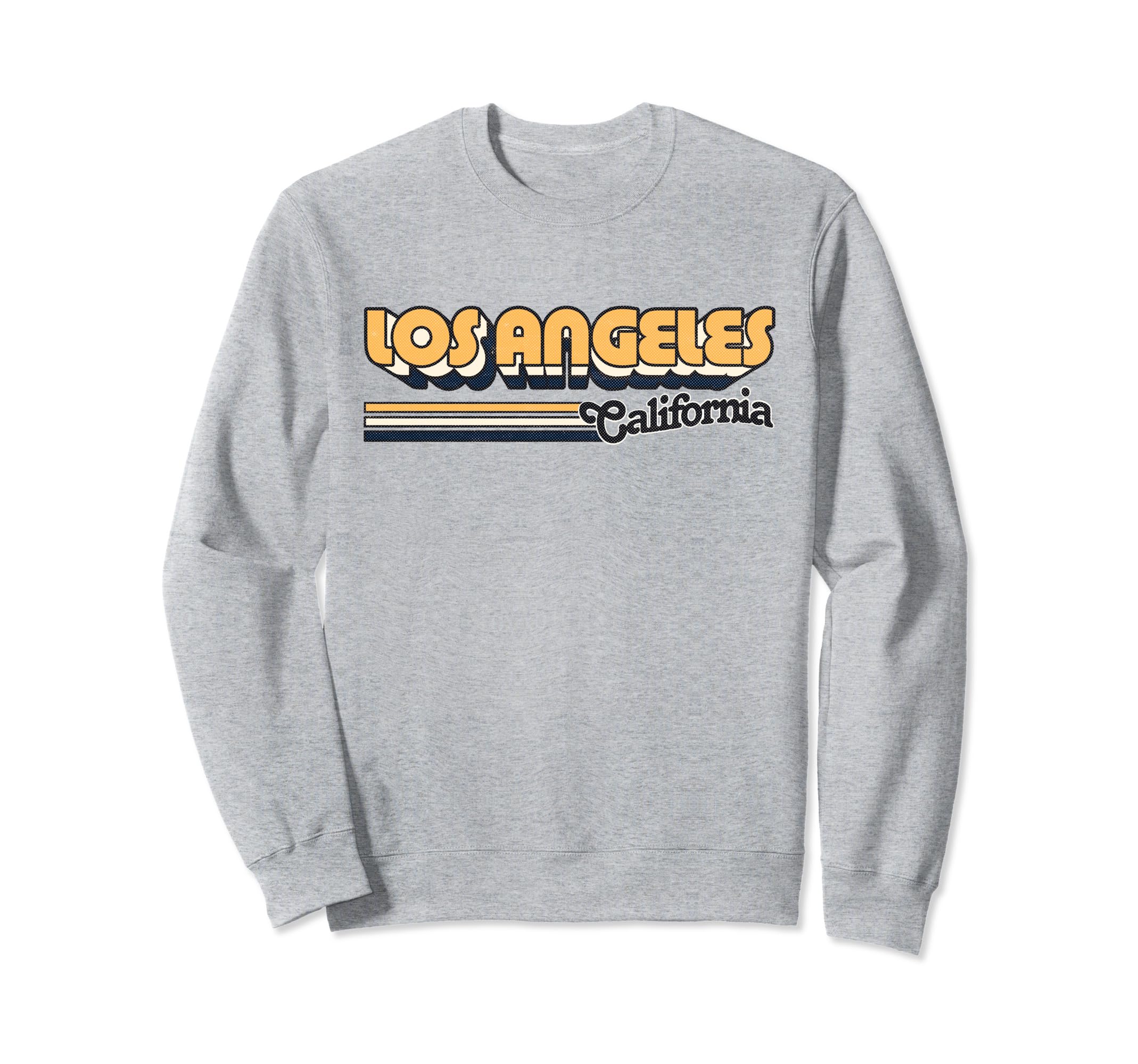 Los Angeles Stripes 70S Typography Sweatshirt - Custom Art Print Men Women - T-Shirt, Sweatshirt, Hoodie