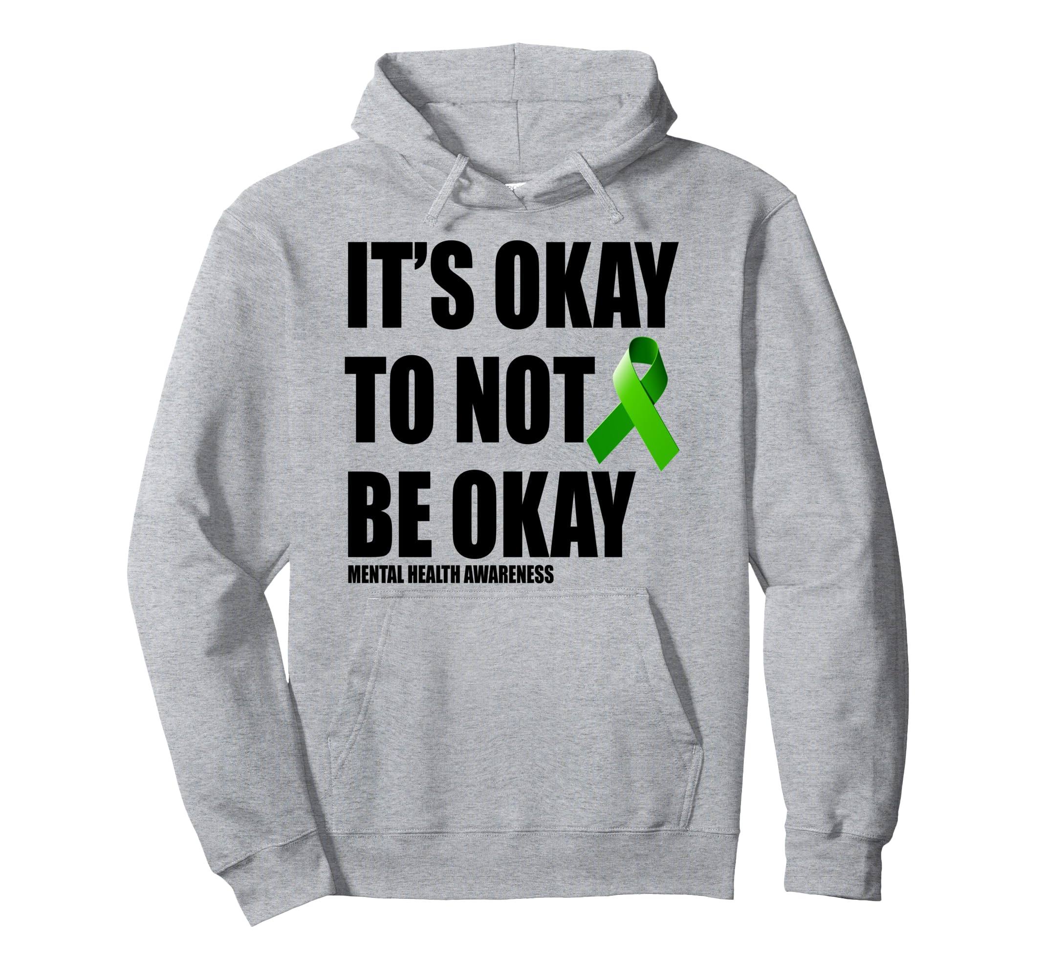 Mental Health Awareness Ribbon Hoodie - Custom Art Print Men Women - T-Shirt, Sweatshirt, Hoodie