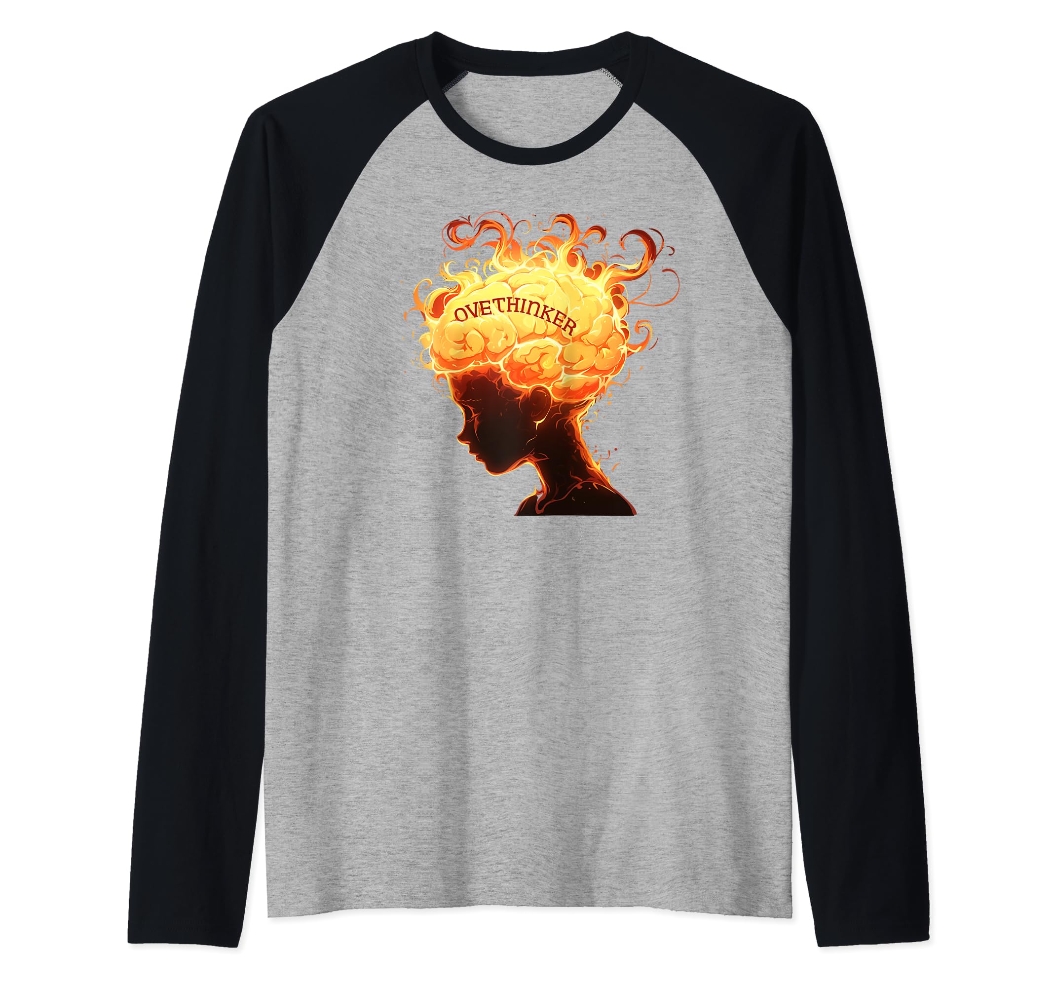 Overthinker Funny Emotional Sweatshirt - Fun Novelty Design for Adults - T-Shirt, Sweatshirt, Hoodie
