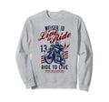 Weiser Idaho Motorcycle Skull Rider Sweatshirt - Minimalist Print Unisex - T-Shirt, Sweatshirt, Hoodie