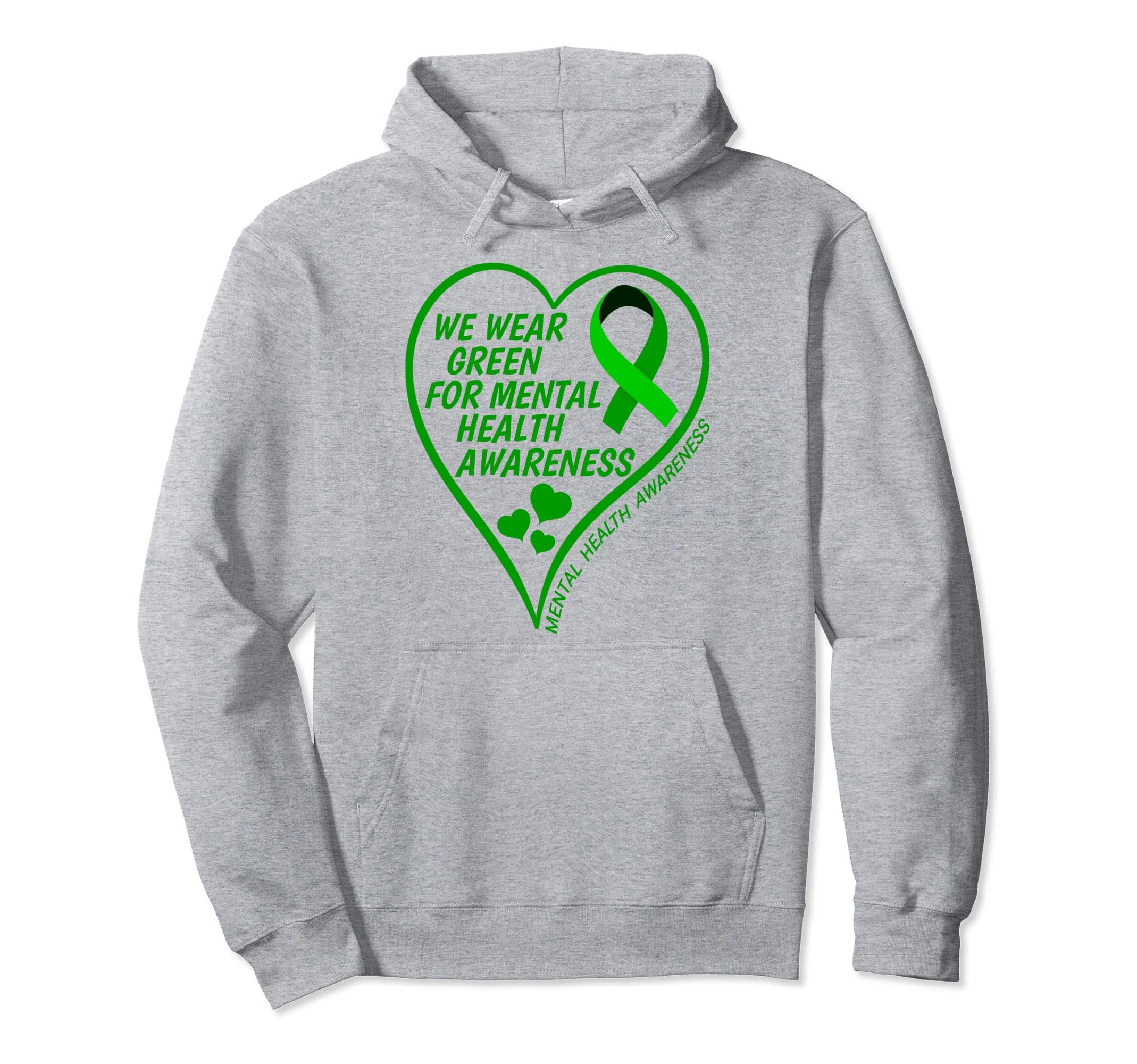 Mental Health Awareness 2023 We Wear Hoodie - Trendy Graphic Men Women - T-Shirt, Sweatshirt, Hoodie