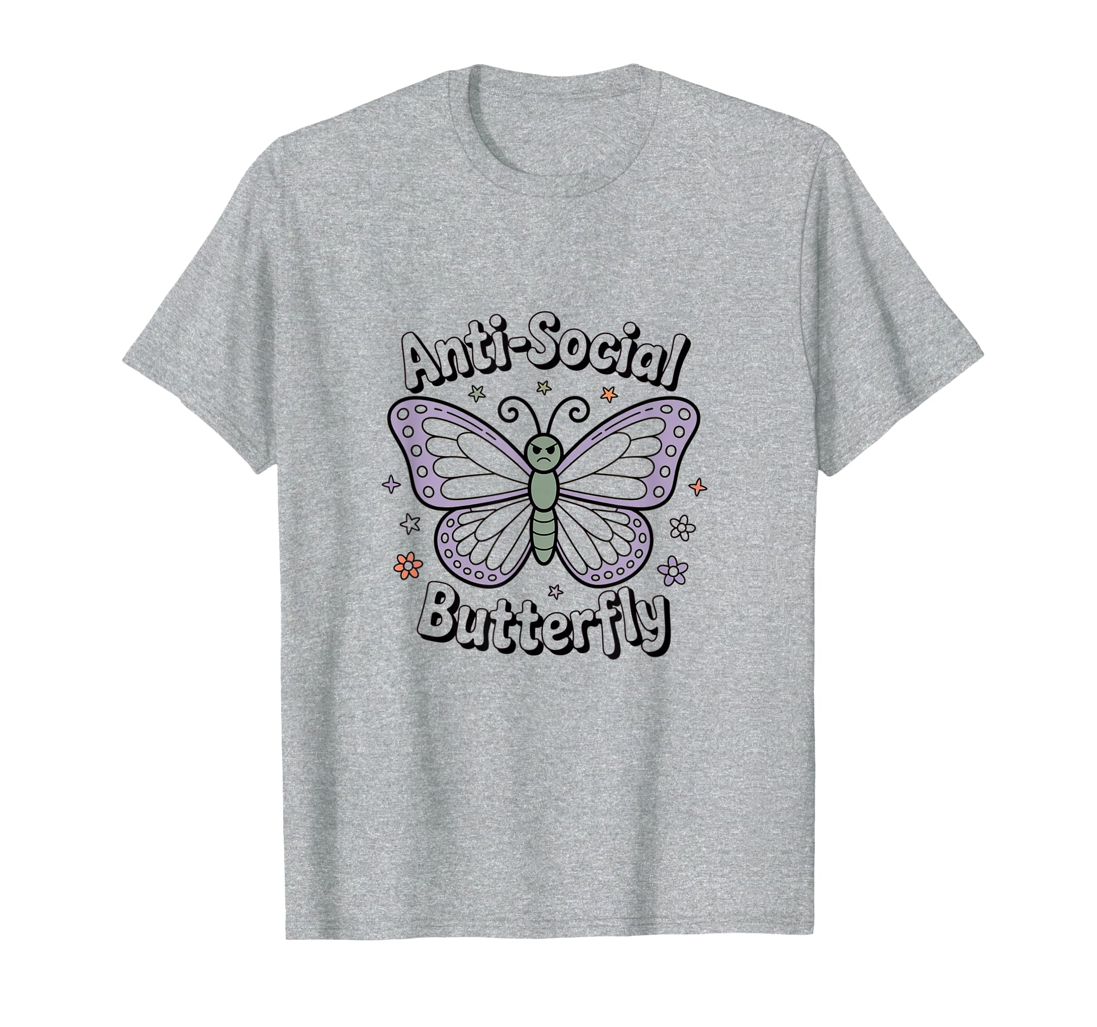 Antisocial Butterfly Aesthetic T-Shirt - Aesthetic Graphic for Adults - T-Shirt, Sweatshirt, Hoodie