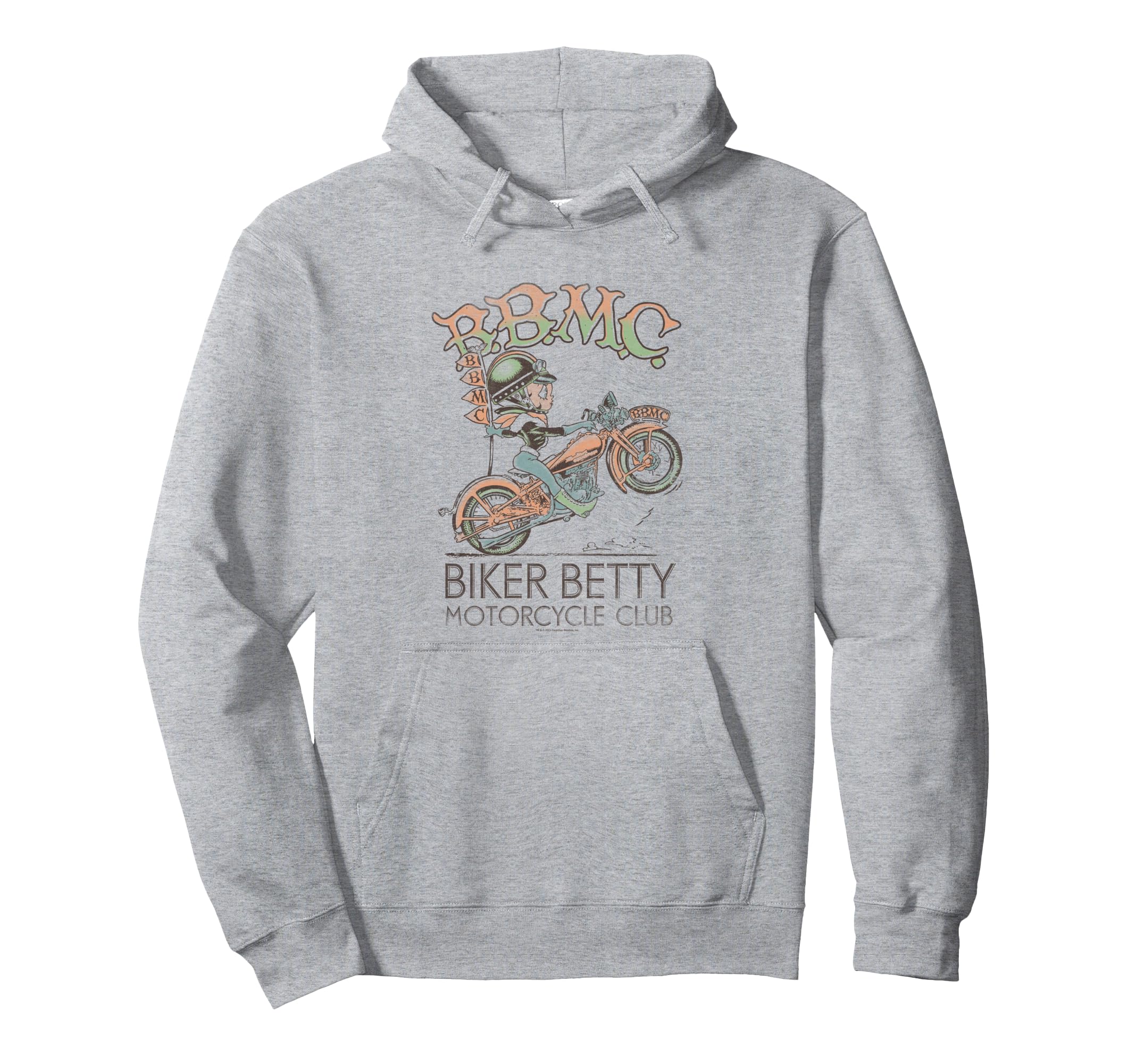 Betty Boop Biker Betty Motorcycle Hoodie - Fun Novelty Design for Adults - T-Shirt, Sweatshirt, Hoodie