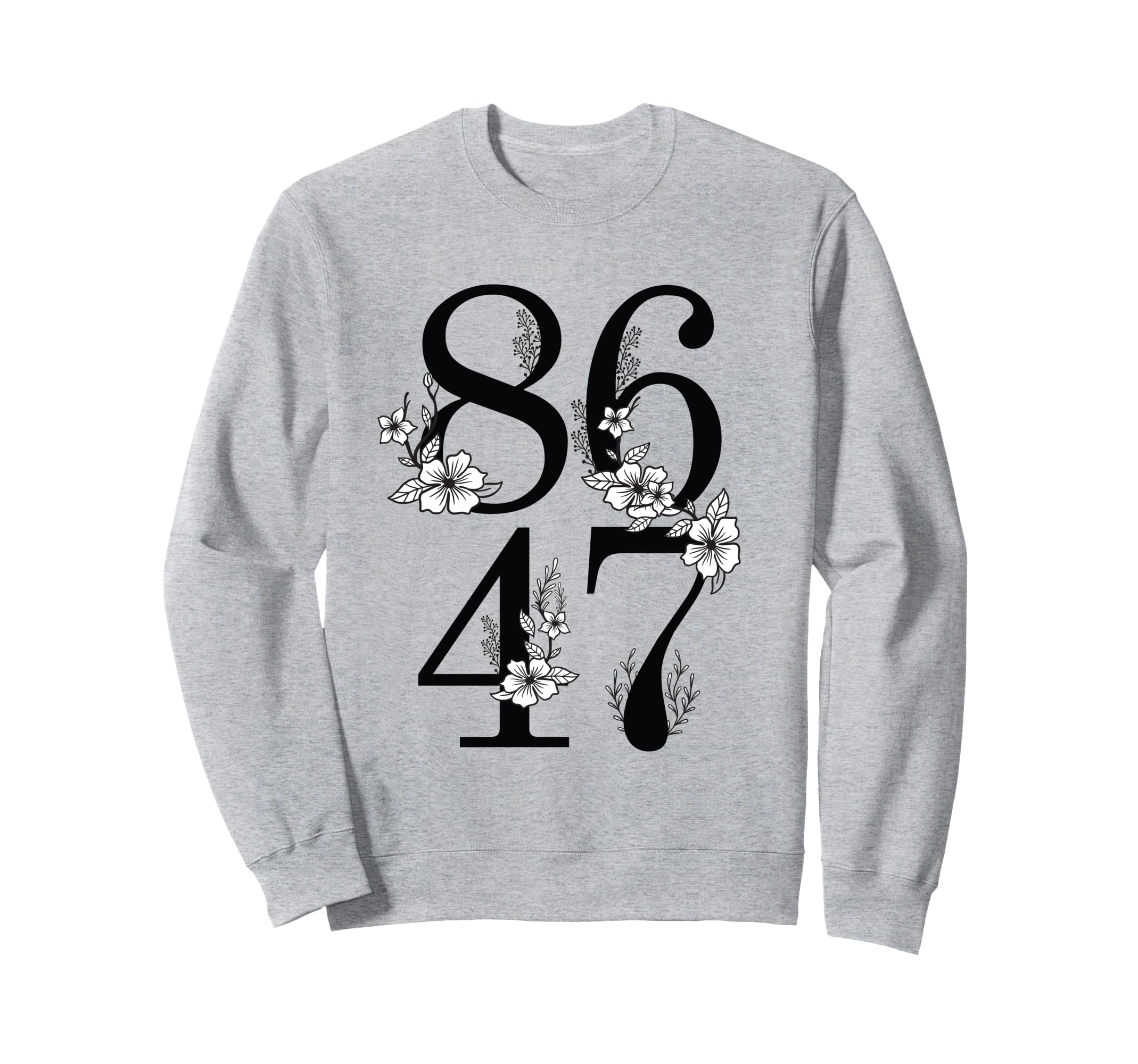 86 47 Foral Boho Sweatshirt - Aesthetic Graphic Men Women - T-Shirt, Sweatshirt, Hoodie