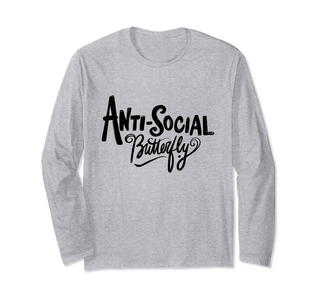 Anti Social Butterfly T-Shirt - Graphic Print Unisex - T-Shirt, Sweatshirt, Hoodie