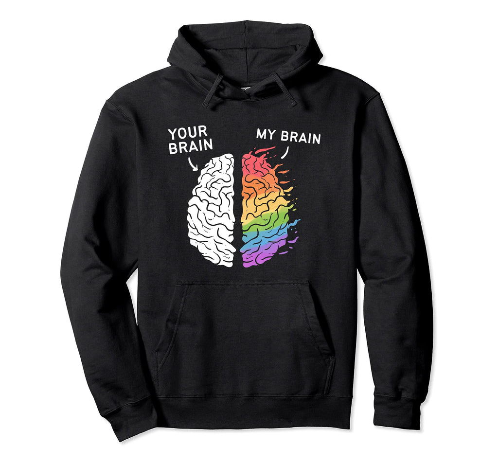 Neurodivergent Adhd Asd Aspergers Hoodie - Unique Graphic for Adults - T-Shirt, Sweatshirt, Hoodie