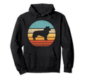Border Collie 60S 70S Sunset Dog Lovers Hoodie - Novelty Apparel for Adults - T-Shirt, Sweatshirt, Hoodie