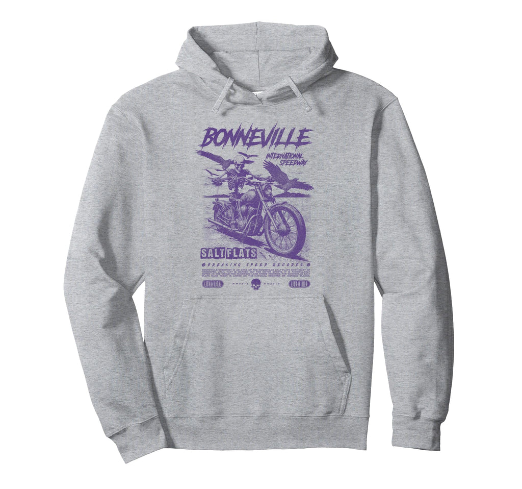Bonneville Salt Flats Motorcycle Hoodie - Casual Everyday Wear Unisex - T-Shirt, Sweatshirt, Hoodie