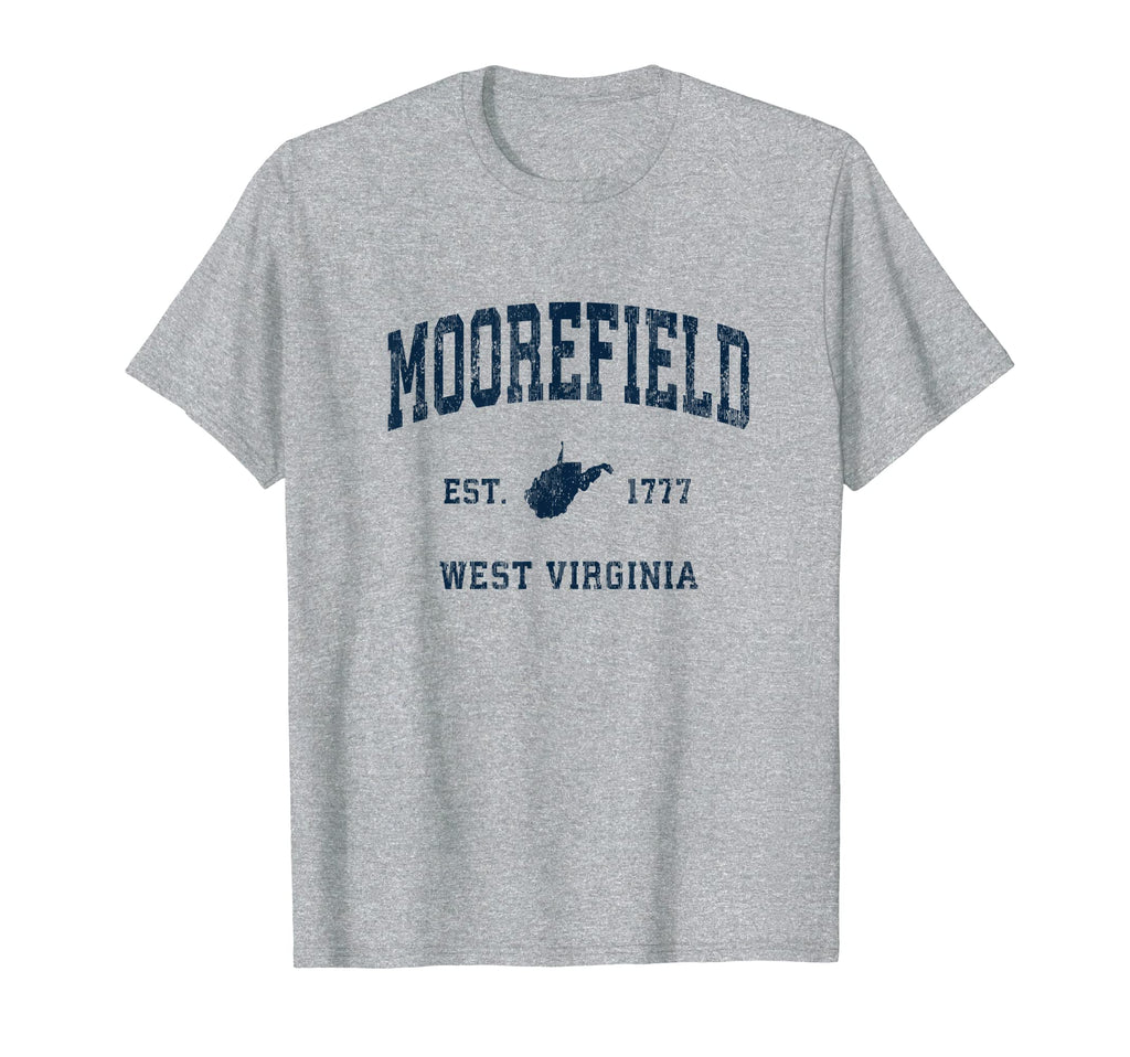 Moorefield West Virginia Wv Athletic T-Shirt - Minimalist Print for Adults - T-Shirt, Sweatshirt, Hoodie