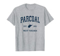 Parcoal West Virginia Wv Athletic T-Shirt - Minimalist Print for Adults - T-Shirt, Sweatshirt, Hoodie