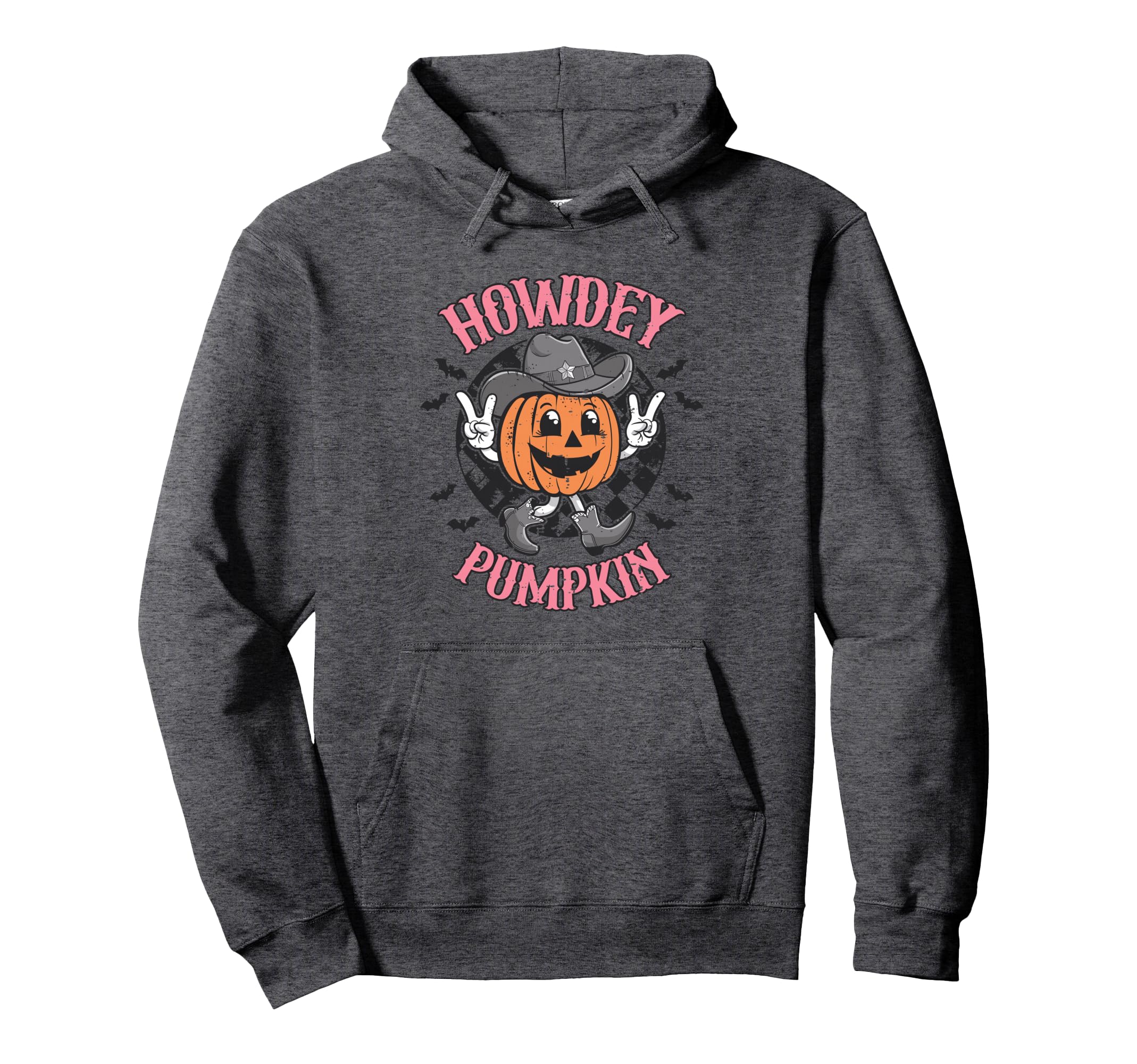 Howdy Pumpkin Autumn Western Halloween Hoodie - Unique Graphic Unisex - T-Shirt, Sweatshirt, Hoodie