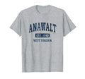 Anawalt West Virginia Wv Athletic Sports T-Shirt - Unique Graphic Unisex - T-Shirt, Sweatshirt, Hoodie