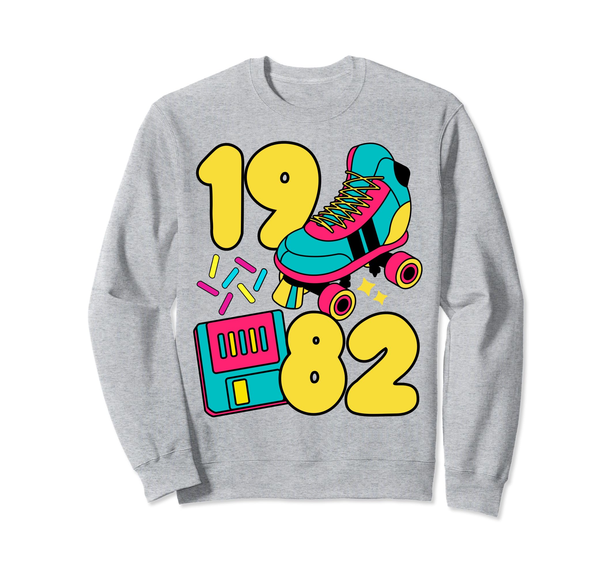 1982 Slow Tec 80S Candy Roller Rink Sweatshirt - Minimalist Print Unisex - T-Shirt, Sweatshirt, Hoodie