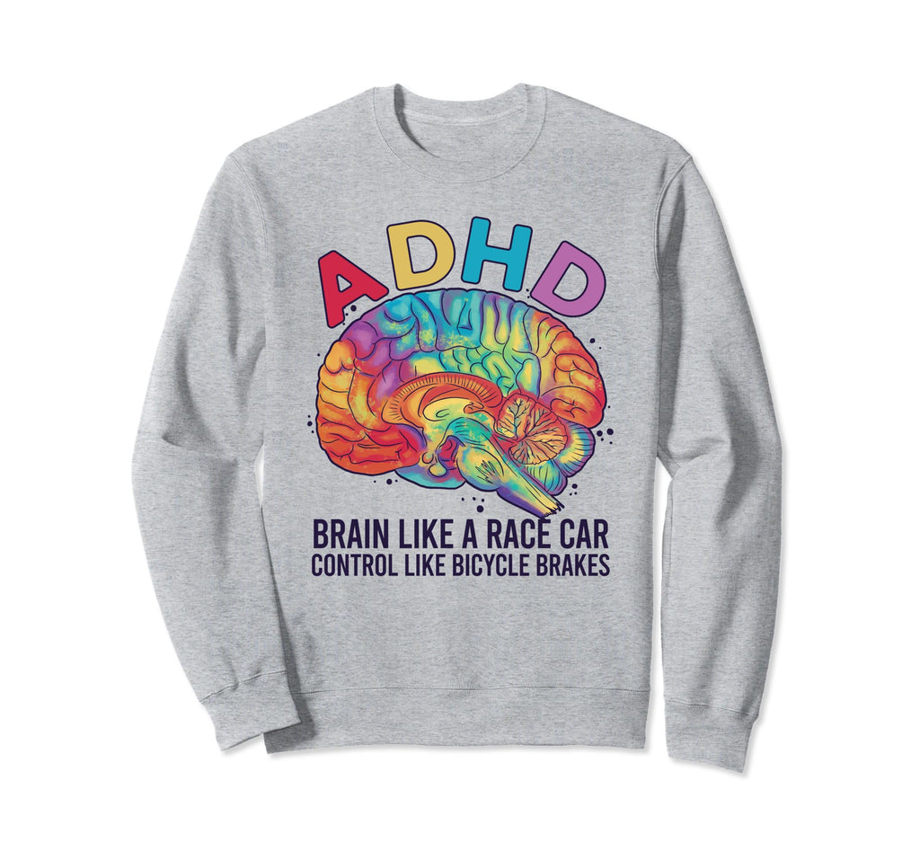 Adhd Brain Like Race Car Control Like Sweatshirt - Minimalist Print Unisex - T-Shirt, Sweatshirt, Hoodie
