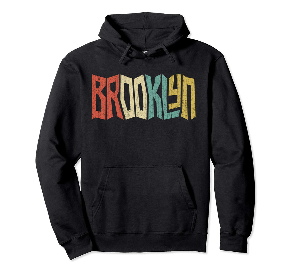 Brooklyn Ny 70S Graffiti Typography Hoodie - Minimalist Print Men Women - T-Shirt, Sweatshirt, Hoodie