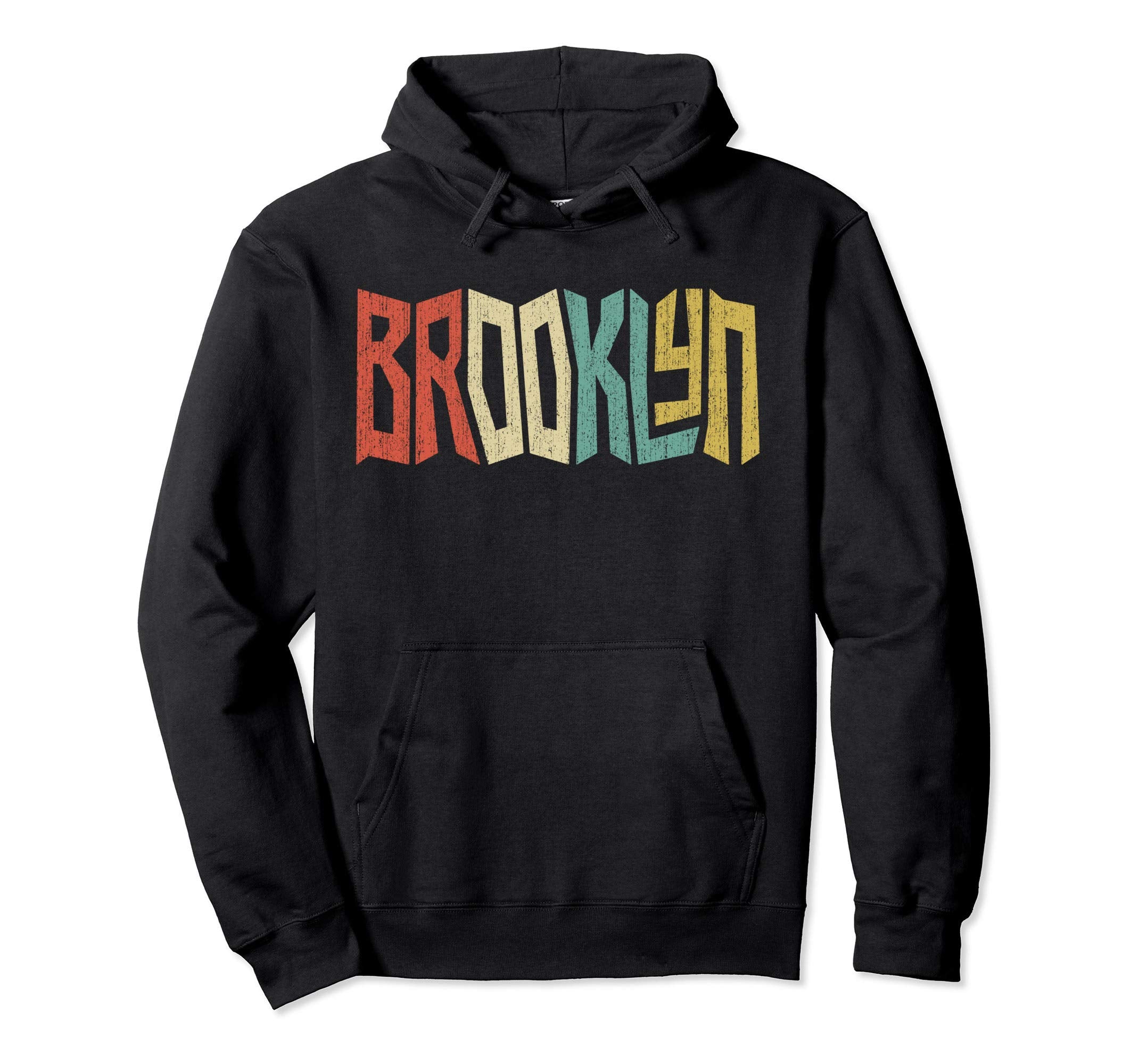 Brooklyn Ny 70S Graffiti Typography Hoodie - Minimalist Print Men Women - T-Shirt, Sweatshirt, Hoodie