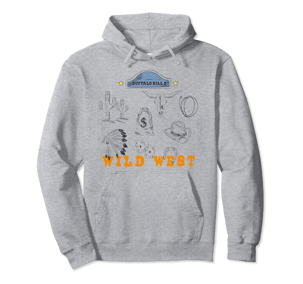 Cowboy Wild West Symbols Funny Western Gift Hoodie - Trendy Graphic Unisex - T-Shirt, Sweatshirt, Hoodie