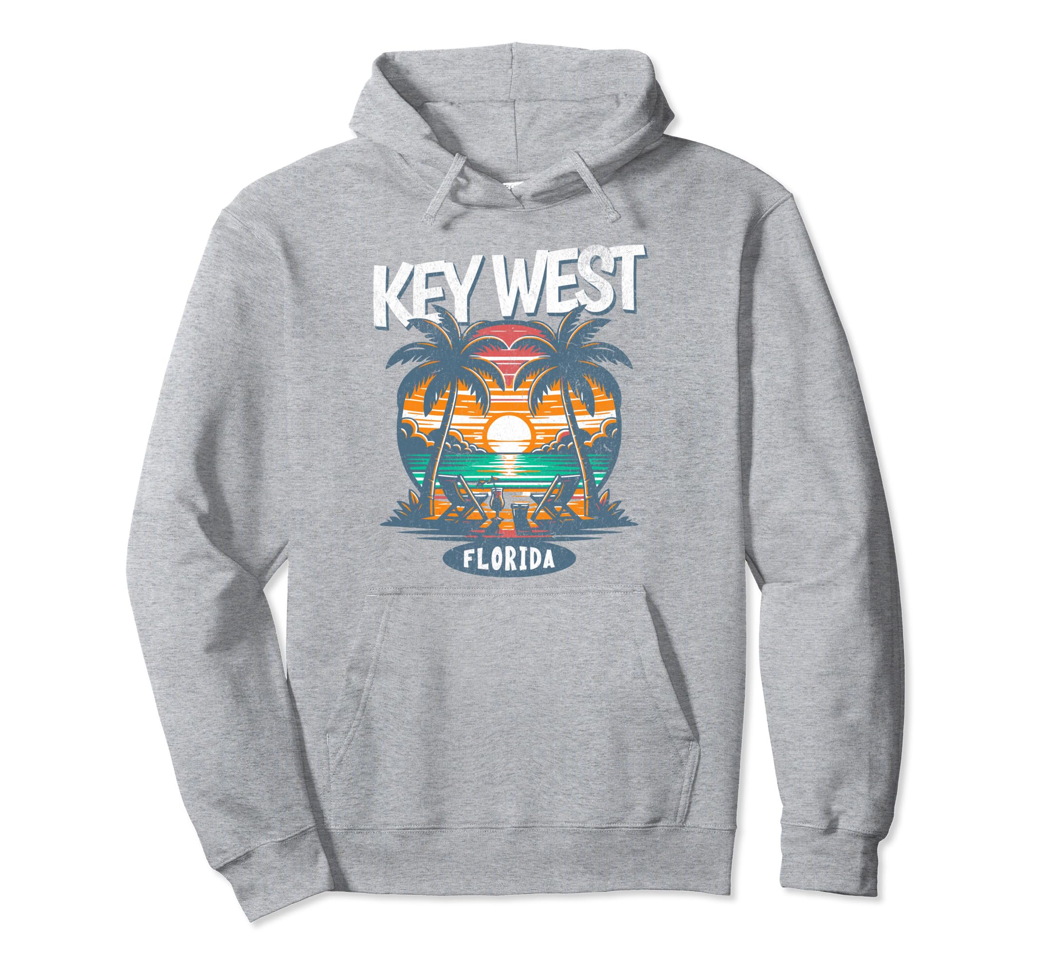 Key West Florida Beach Spring Break Hoodie - Unique Graphic Men Women - T-Shirt, Sweatshirt, Hoodie