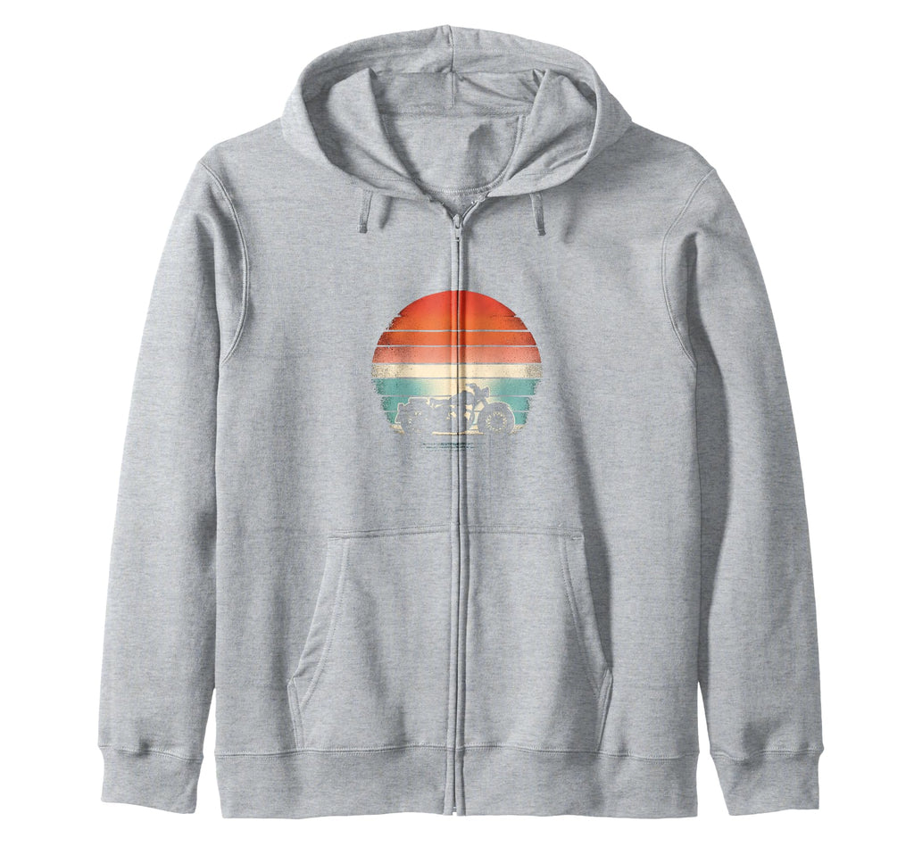 Motorcycle Sunset Hoodie - Trendy Graphic Unisex - T-Shirt, Sweatshirt, Hoodie
