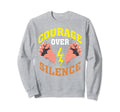 Courage Over Silence Mental Health Sweatshirt - Unique Graphic for Adults - T-Shirt, Sweatshirt, Hoodie