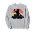 Catzilla 1980 Sunset Sweatshirt - Custom Art Print for Adults - T-Shirt, Sweatshirt, Hoodie