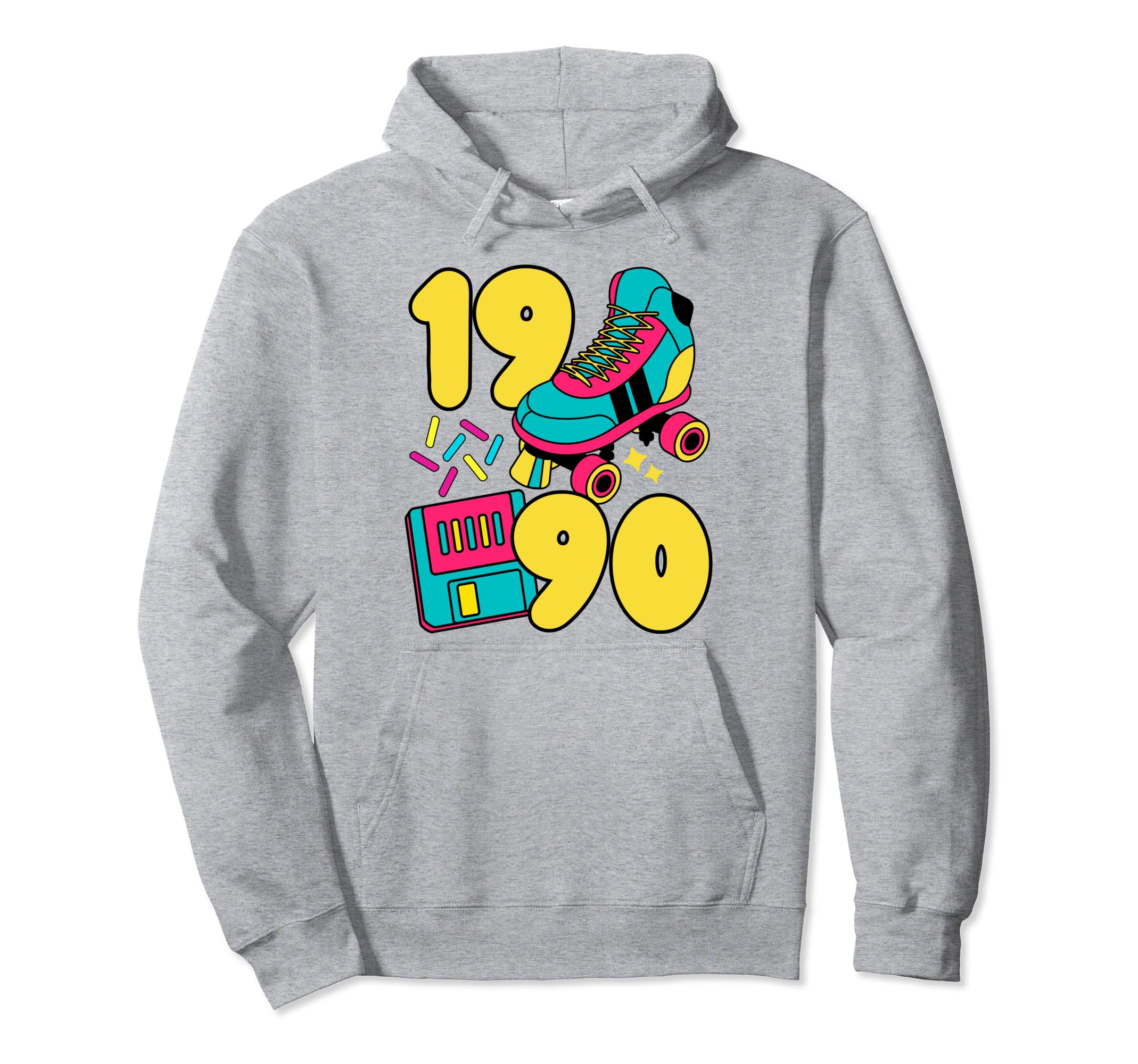 1990 Slow Tec 90S Candy Roller Rink Hoodie - Graphic Print for Adults - T-Shirt, Sweatshirt, Hoodie