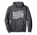 Socially Awkward Introvert Distressed Hoodie - Streetwear Style for Adults - T-Shirt, Sweatshirt, Hoodie