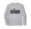 Anti Social Butterfly Introvert T-Shirt - Novelty Apparel for Adults - T-Shirt, Sweatshirt, Hoodie