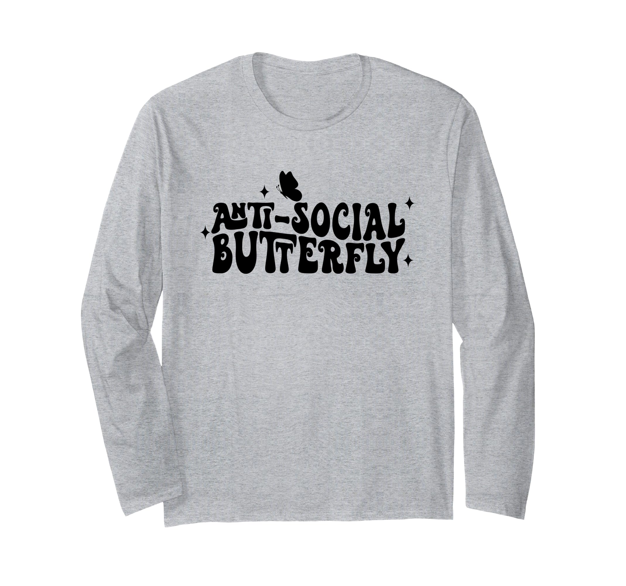 Anti Social Butterfly Introvert T-Shirt - Novelty Apparel for Adults - T-Shirt, Sweatshirt, Hoodie