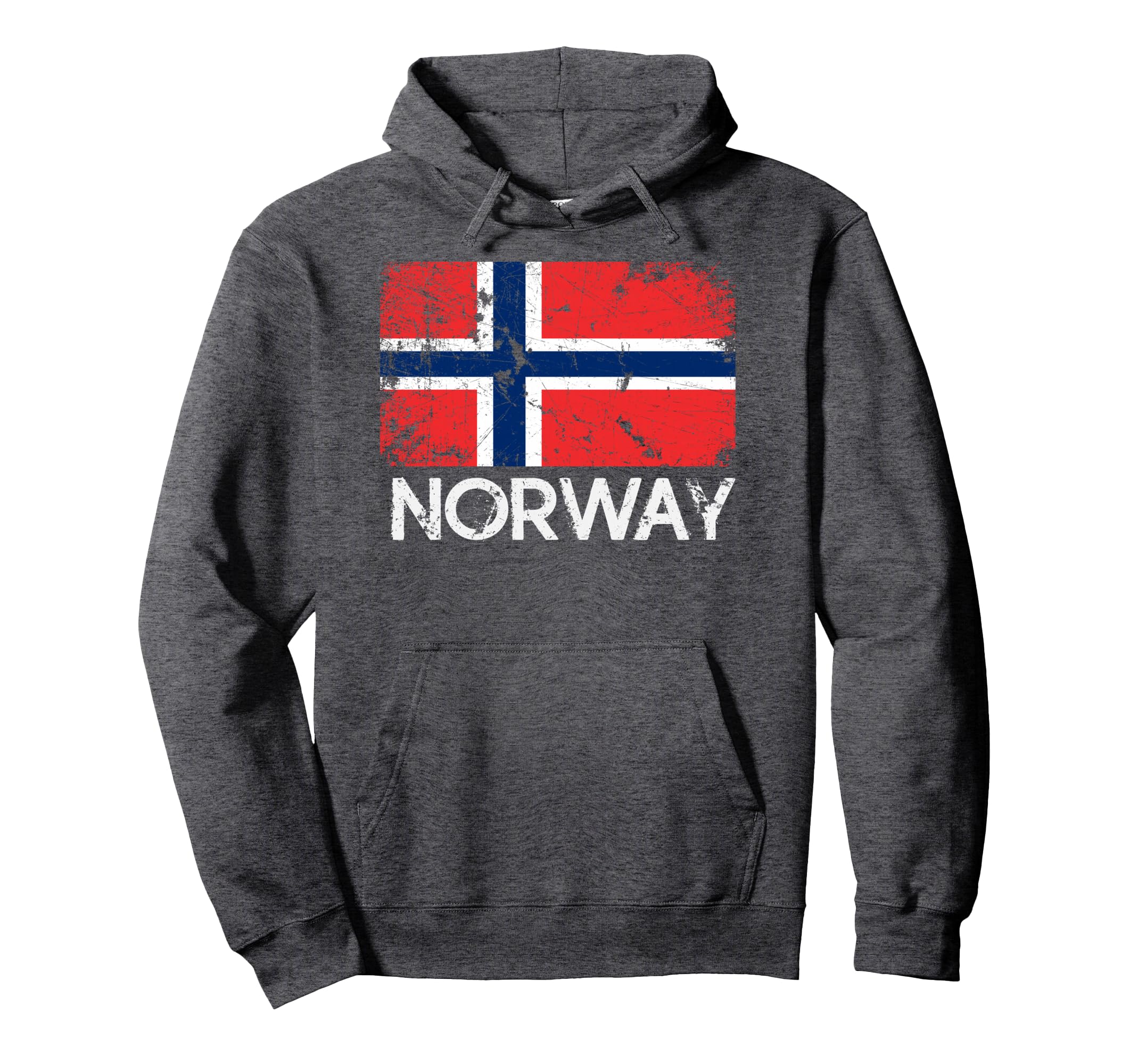 Norwegian Flag Made Norway Gift Hoodie - Custom Art Print Men Women - T-Shirt, Sweatshirt, Hoodie