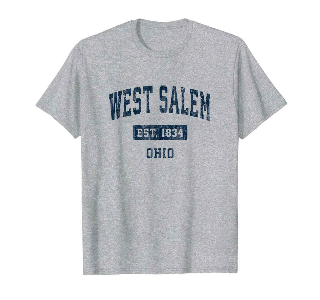 West Salem Ohio Oh Sports T-Shirt - Casual Everyday Wear Men Women - T-Shirt, Sweatshirt, Hoodie