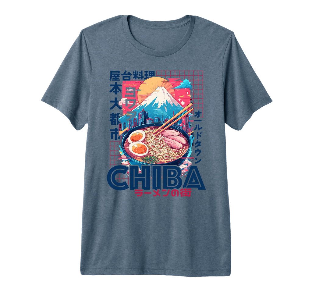 Chiba City 80S Synthwave Ramen T-Shirt - Casual Everyday Wear for Adults - T-Shirt, Sweatshirt, Hoodie