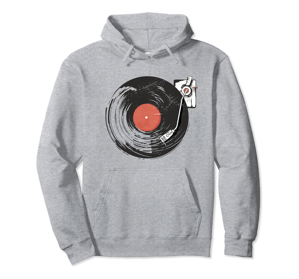 Vinyl Lp Record Player Vinyl Hoodie - Novelty Apparel Unisex - T-Shirt, Sweatshirt, Hoodie