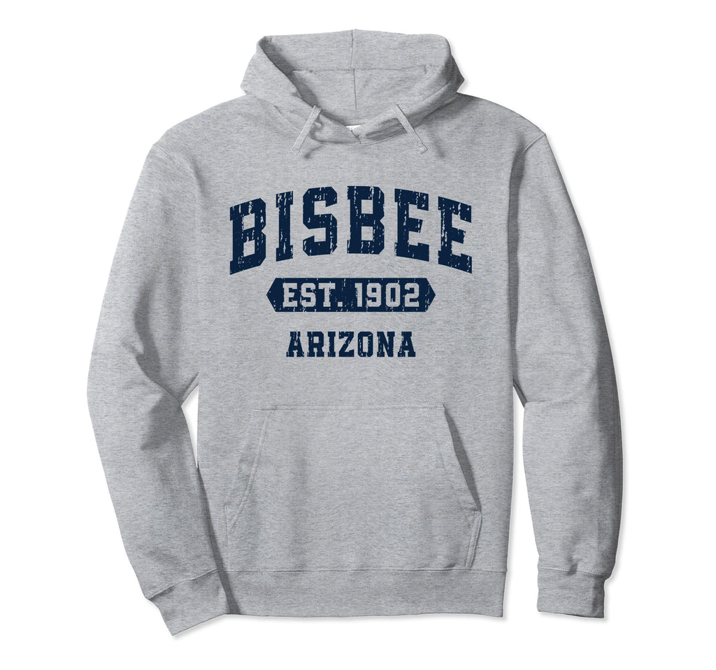 Bisbee Arizona Az Distressed Varsity Hoodie - Graphic Print Men Women - T-Shirt, Sweatshirt, Hoodie
