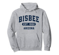 Bisbee Arizona Az Distressed Varsity Hoodie - Graphic Print Men Women - T-Shirt, Sweatshirt, Hoodie