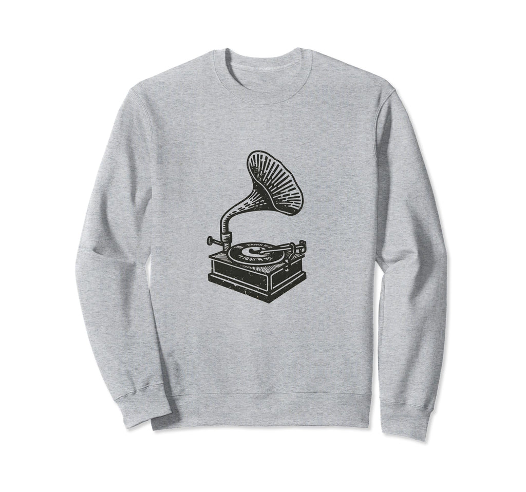 Gramophone Record Player Music Lover Sweatshirt - Novelty Apparel Unisex - T-Shirt, Sweatshirt, Hoodie