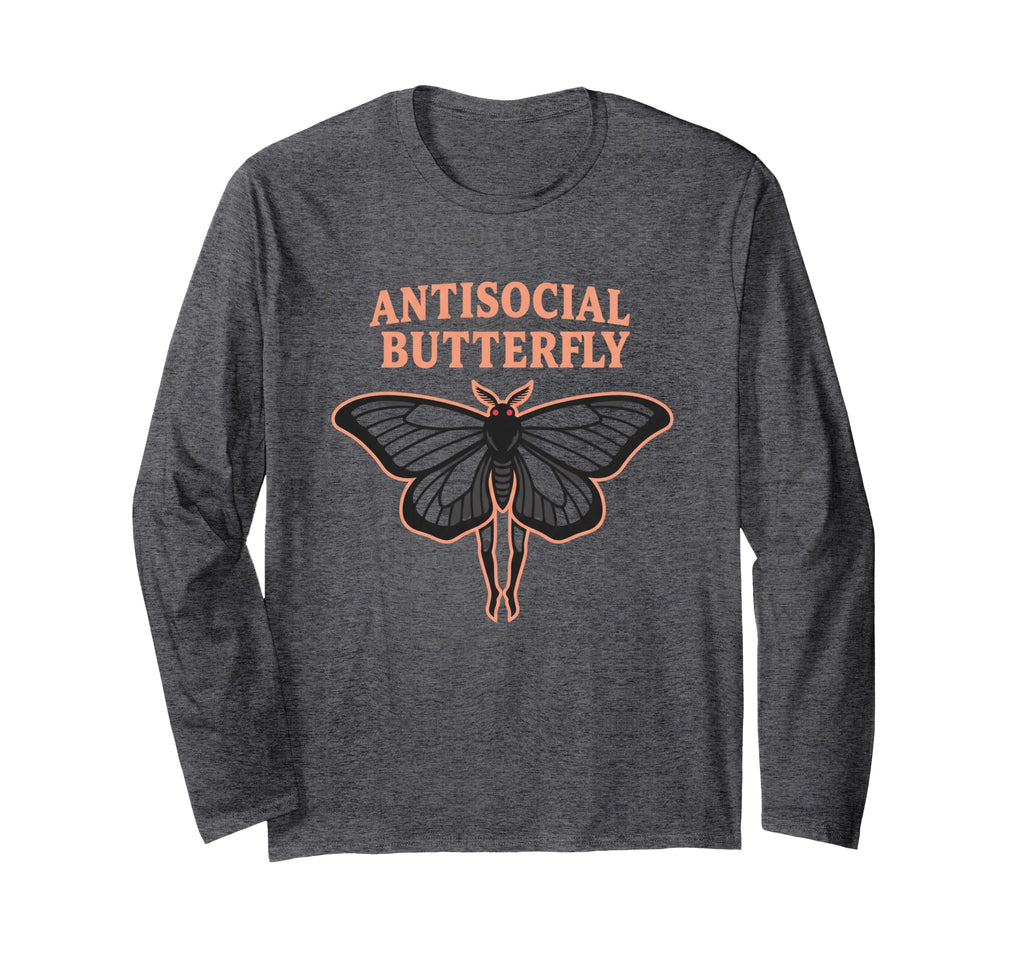 Antisocial Butterfly Introvert Moth Adults T-Shirt - Graphic Print Unisex - T-Shirt, Sweatshirt, Hoodie