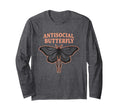 Antisocial Butterfly Introvert Moth Adults T-Shirt - Graphic Print Unisex - T-Shirt, Sweatshirt, Hoodie