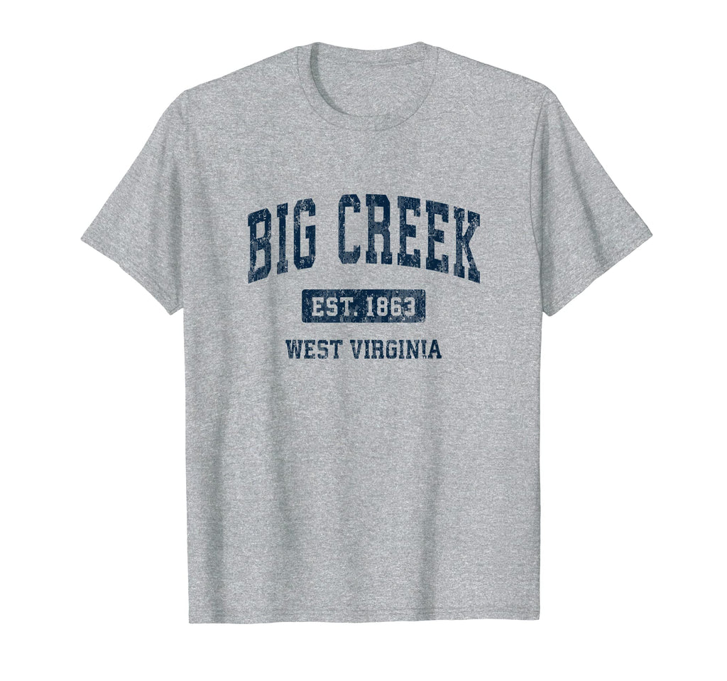 Big Creek West Virginia Wv Athletic T-Shirt - Minimalist Print Men Women - T-Shirt, Sweatshirt, Hoodie