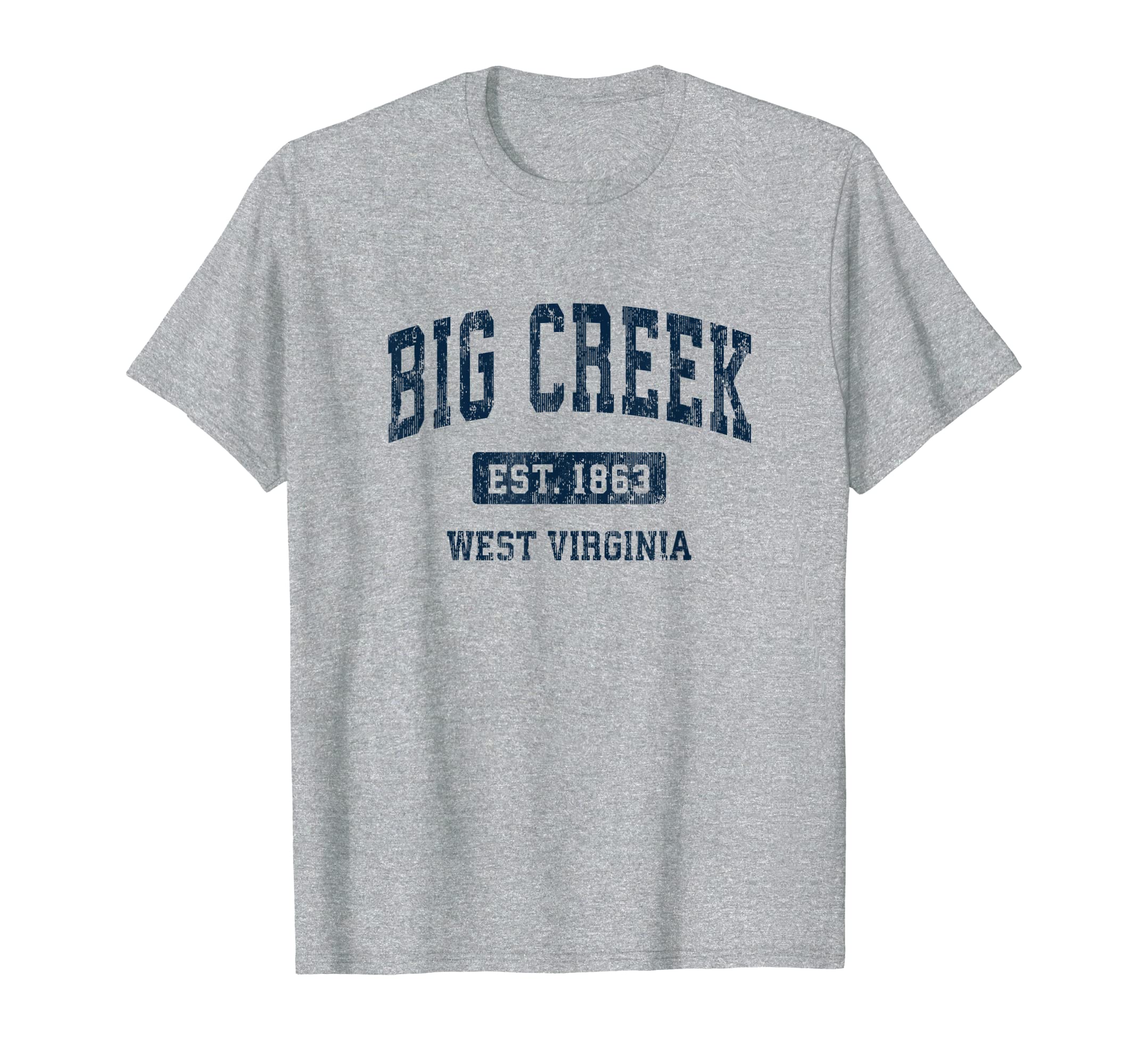 Big Creek West Virginia Wv Athletic T-Shirt - Minimalist Print Men Women - T-Shirt, Sweatshirt, Hoodie