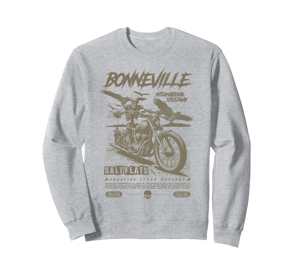 Bonneville Salt Flats Motorcycle Sweatshirt - Custom Art Print Unisex - T-Shirt, Sweatshirt, Hoodie