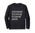 Introvert Gift Introverted Plant Lover T-Shirt - Minimalist Print Unisex - T-Shirt, Sweatshirt, Hoodie
